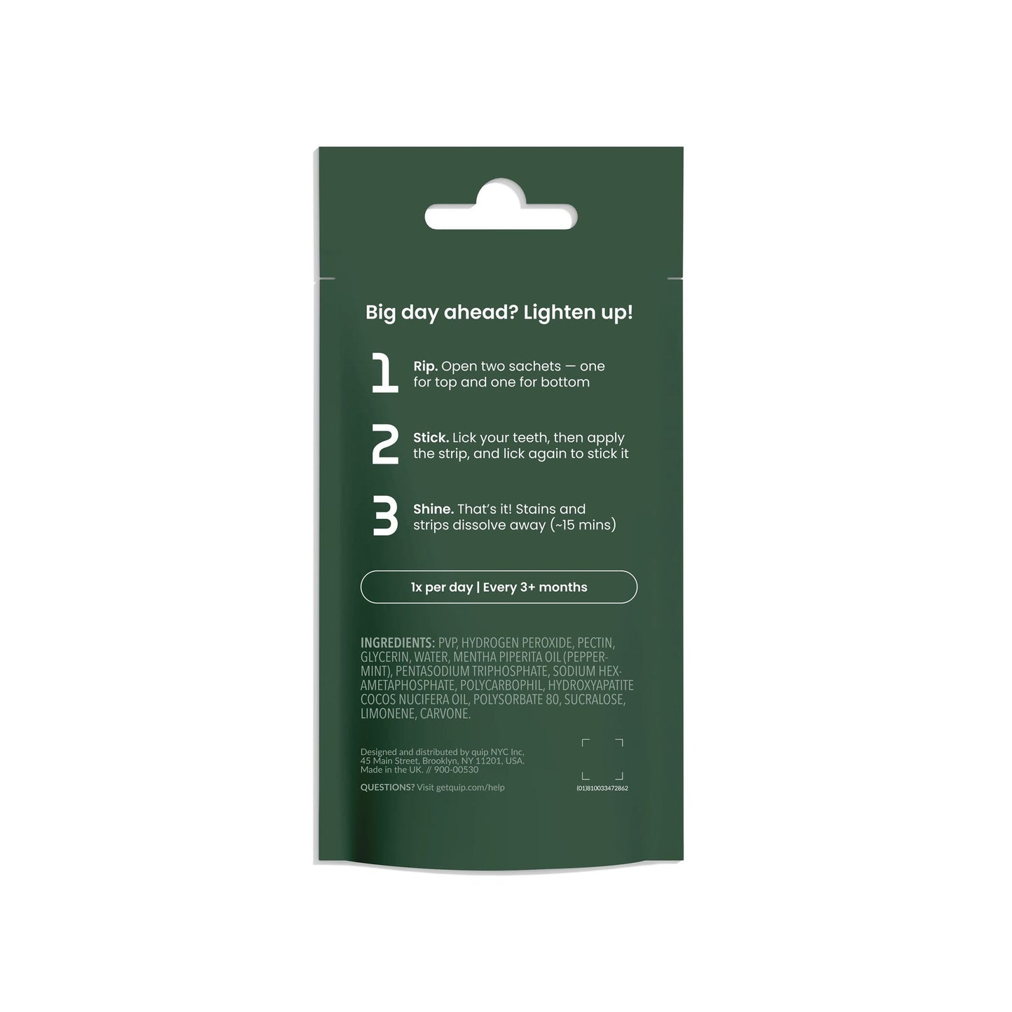 Rapid Dissolvable Whitening Strips
